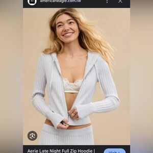 Aerie Late Night Full Zip Hoodie